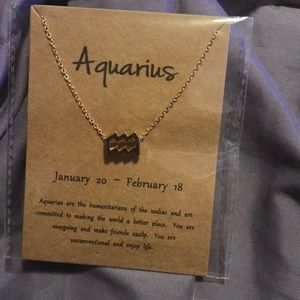 Gold Aquarius Necklace
